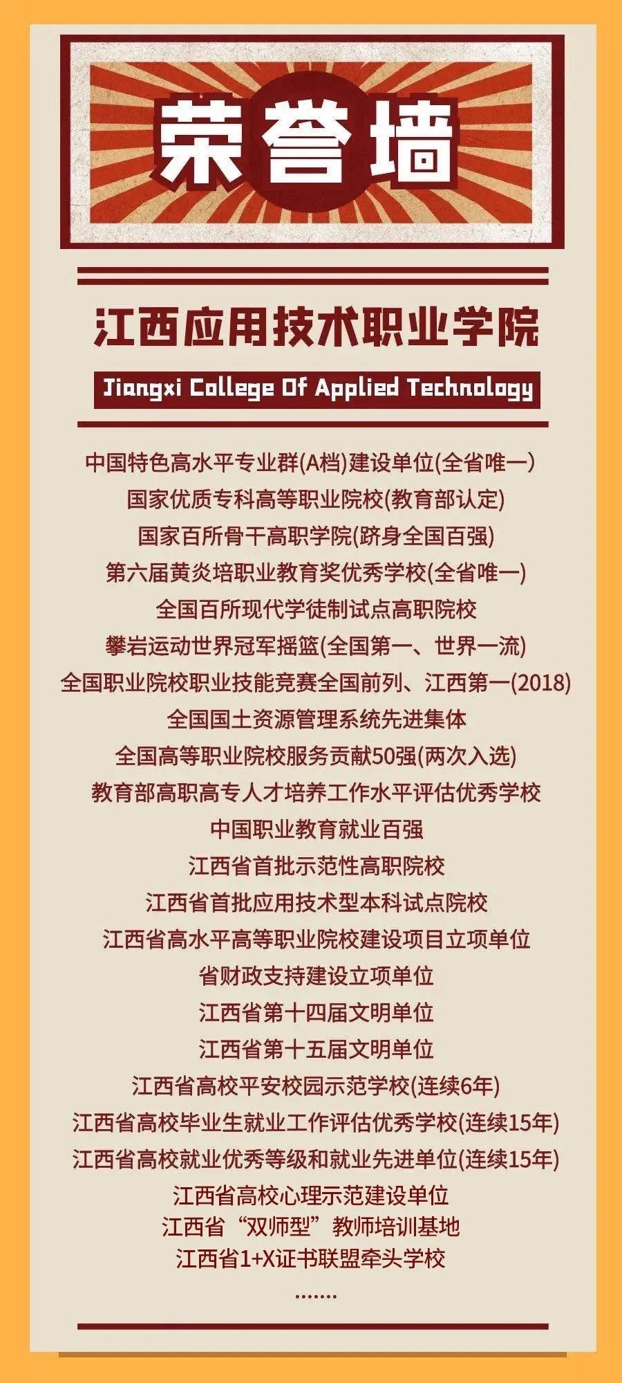 2021年江西应用技术职业学院五年制高职招生简章